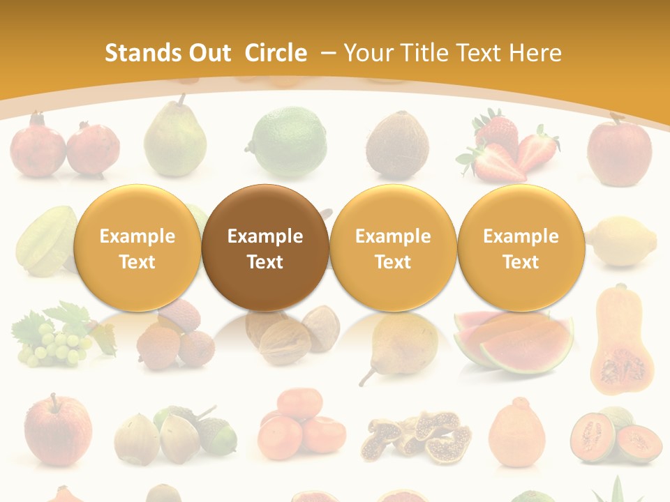 Collection Tangelo Fruit Grapes PowerPoint Template