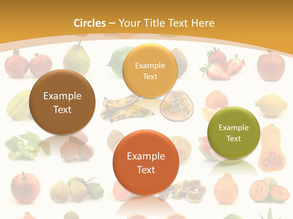 Collection Tangelo Fruit Grapes PowerPoint Template