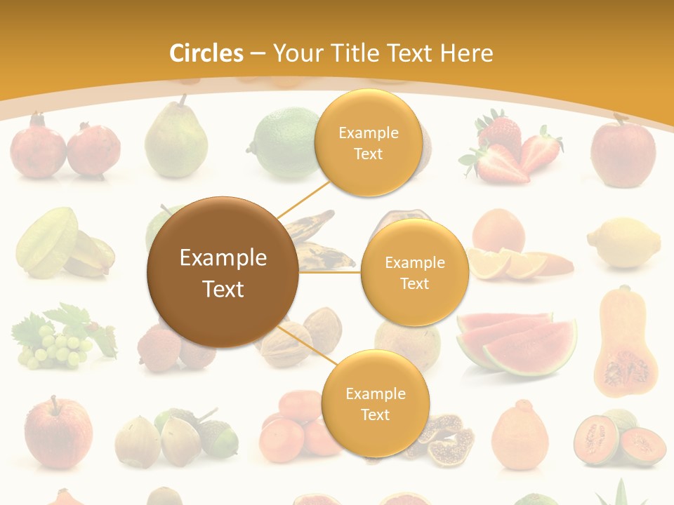 Collection Tangelo Fruit Grapes PowerPoint Template