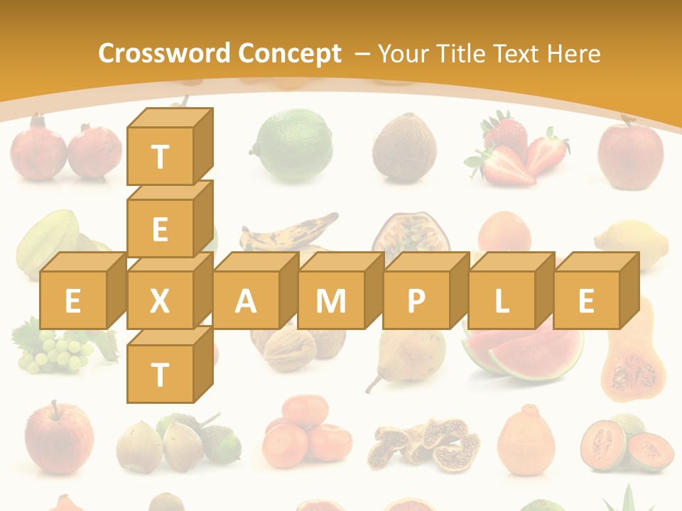 Collection Tangelo Fruit Grapes PowerPoint Template