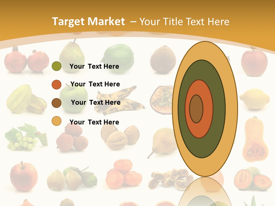 Collection Tangelo Fruit Grapes PowerPoint Template