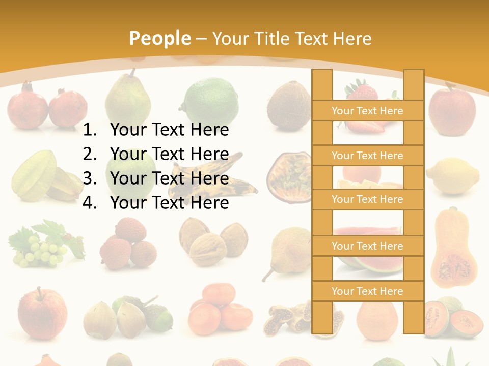 Collection Tangelo Fruit Grapes PowerPoint Template