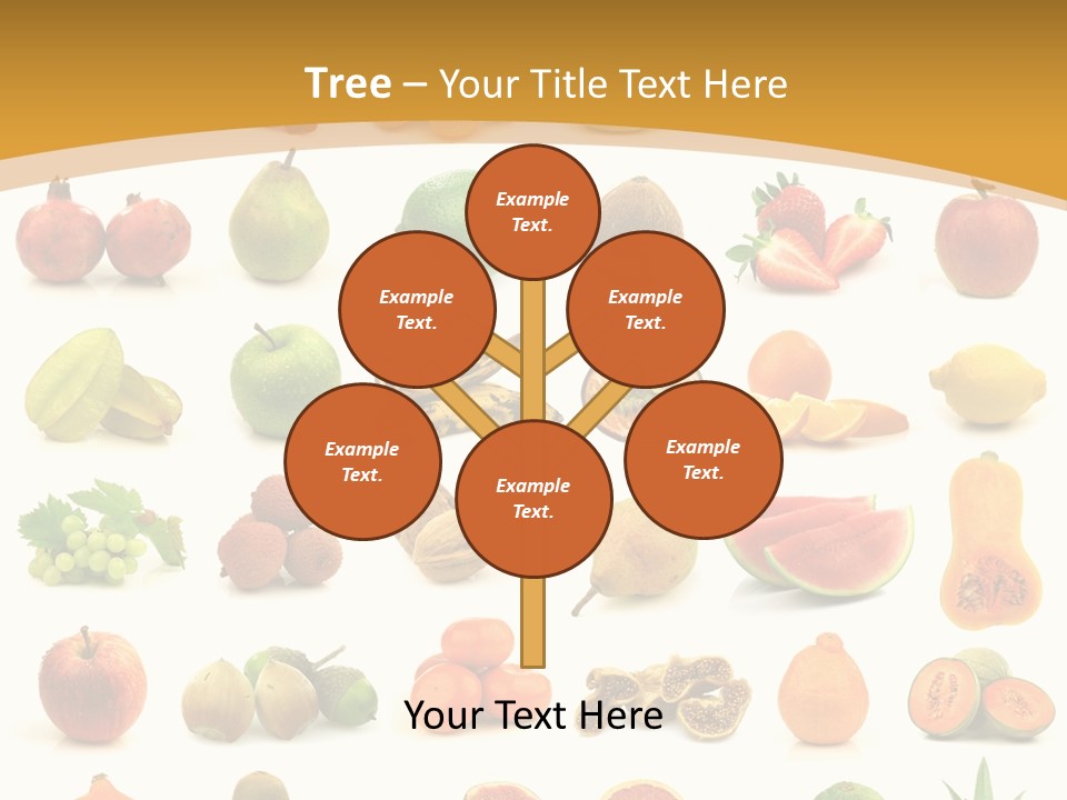 Collection Tangelo Fruit Grapes PowerPoint Template