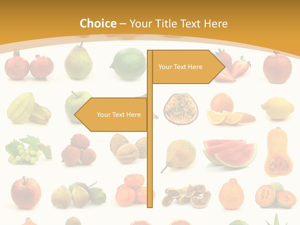 Collection Tangelo Fruit Grapes PowerPoint Template
