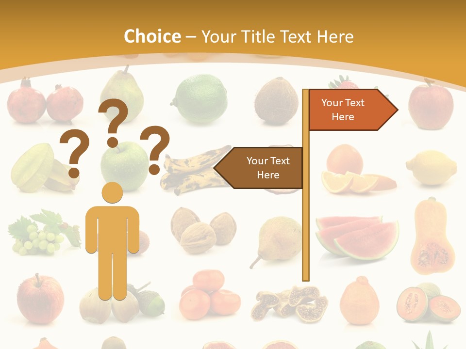 Collection Tangelo Fruit Grapes PowerPoint Template