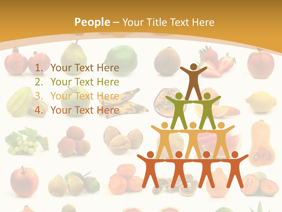 Collection Tangelo Fruit Grapes PowerPoint Template