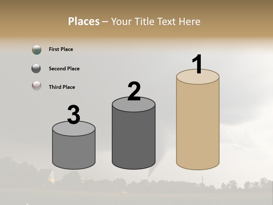 Rotation Environment Torrential Rain PowerPoint Template