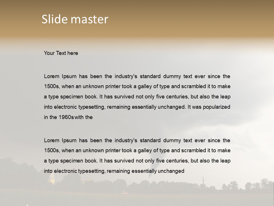 Rotation Environment Torrential Rain PowerPoint Template