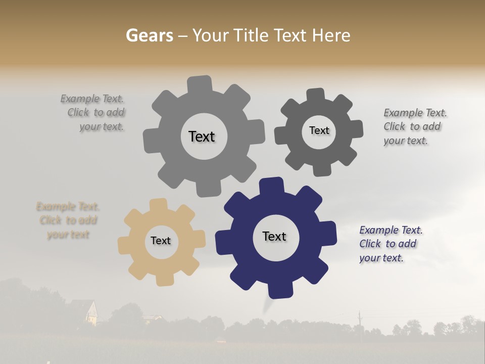 Rotation Environment Torrential Rain PowerPoint Template