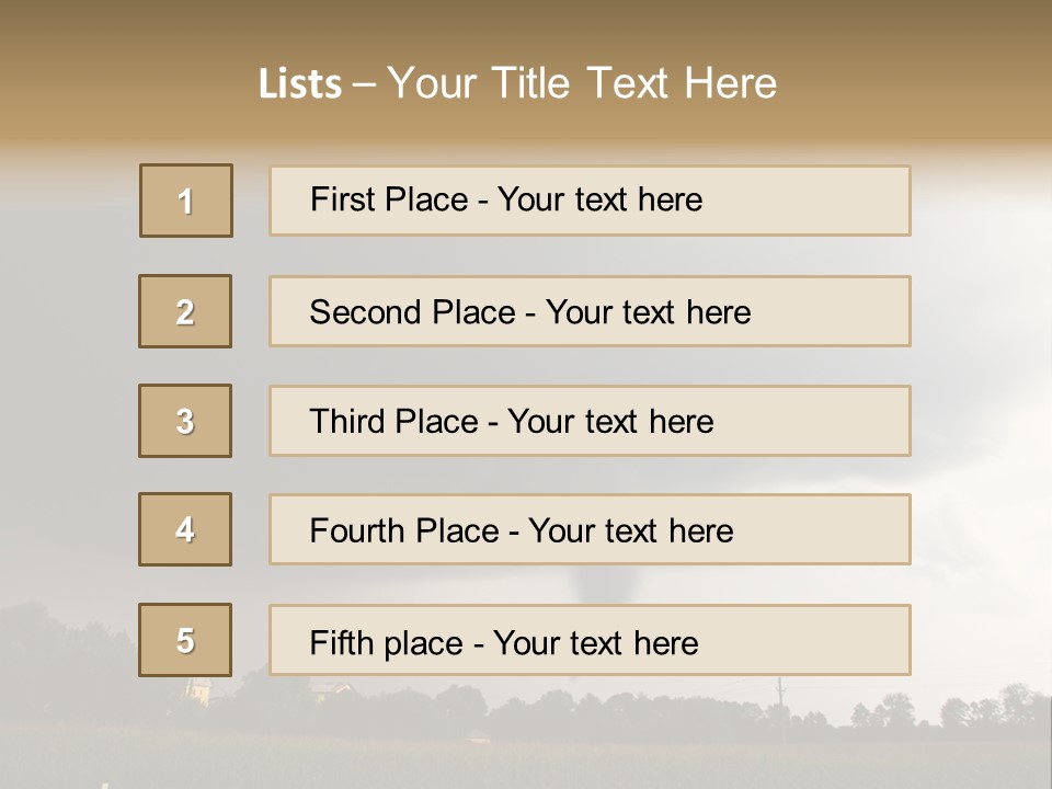 Rotation Environment Torrential Rain PowerPoint Template