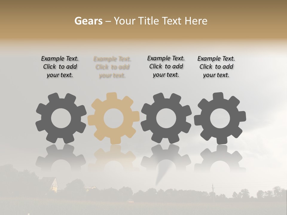 Rotation Environment Torrential Rain PowerPoint Template