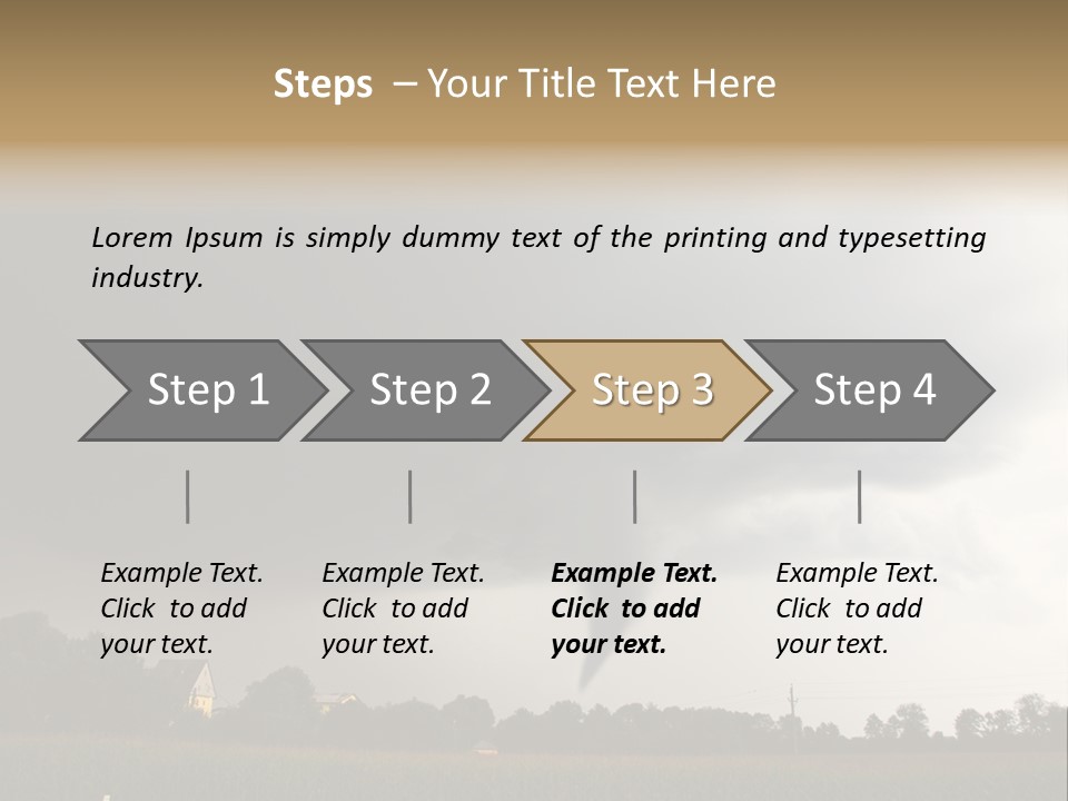 Rotation Environment Torrential Rain PowerPoint Template
