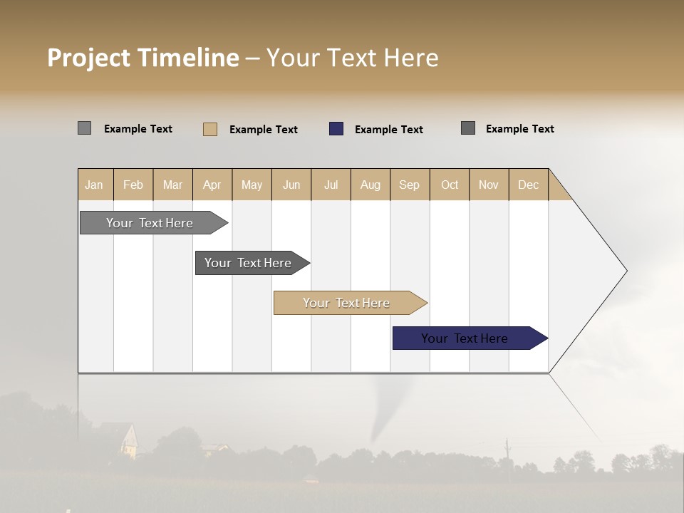 Rotation Environment Torrential Rain PowerPoint Template