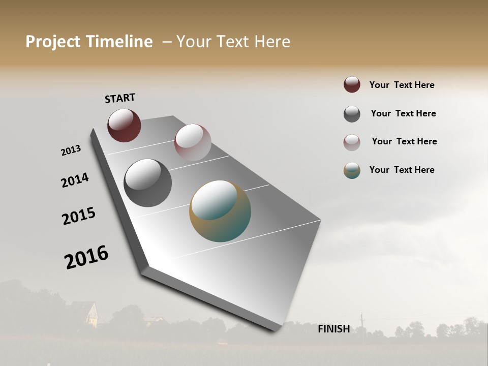 Rotation Environment Torrential Rain PowerPoint Template