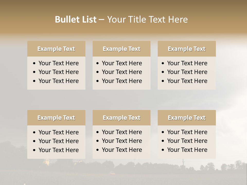Rotation Environment Torrential Rain PowerPoint Template