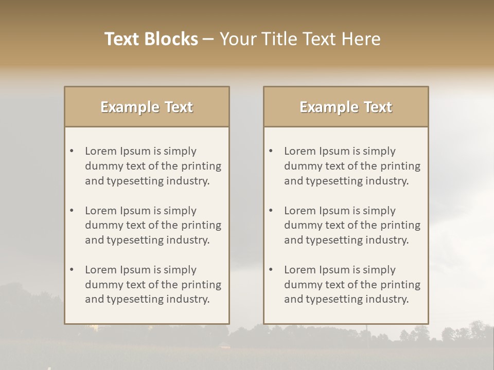 Rotation Environment Torrential Rain PowerPoint Template