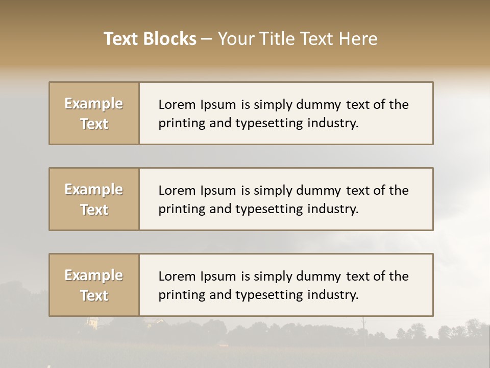 Rotation Environment Torrential Rain PowerPoint Template