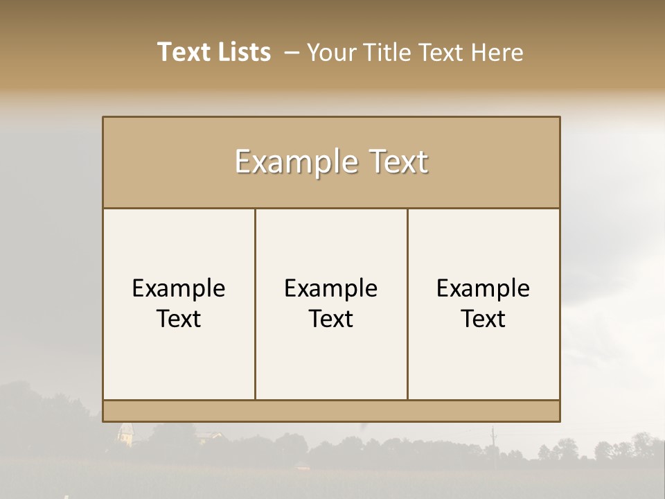 Rotation Environment Torrential Rain PowerPoint Template
