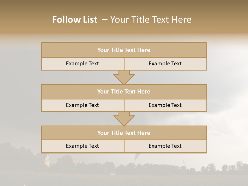 Rotation Environment Torrential Rain PowerPoint Template