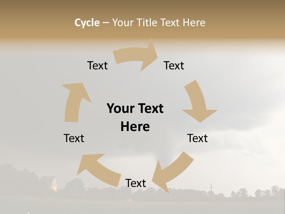 Rotation Environment Torrential Rain PowerPoint Template