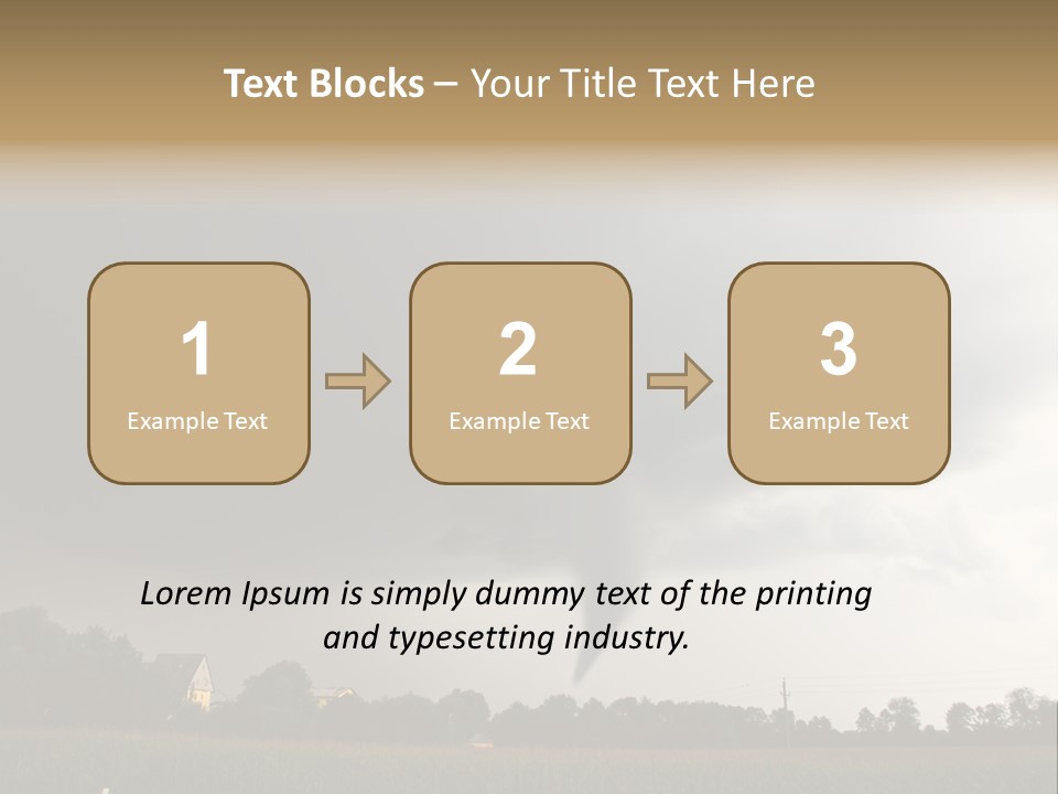 Rotation Environment Torrential Rain PowerPoint Template