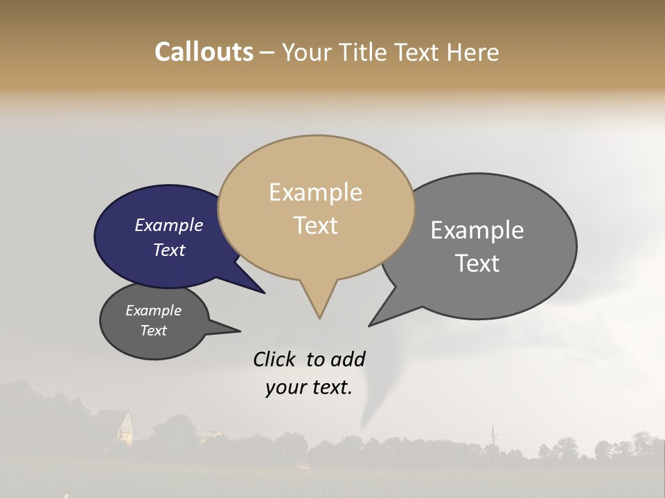 Rotation Environment Torrential Rain PowerPoint Template