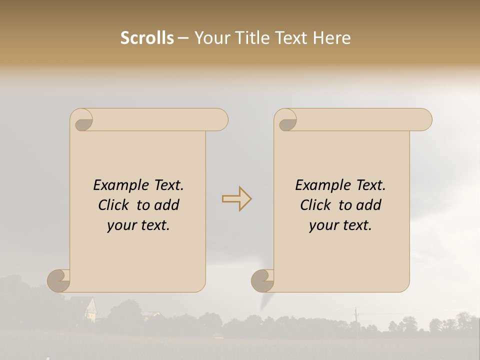 Rotation Environment Torrential Rain PowerPoint Template