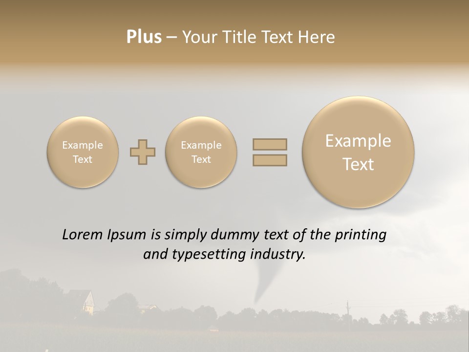 Rotation Environment Torrential Rain PowerPoint Template