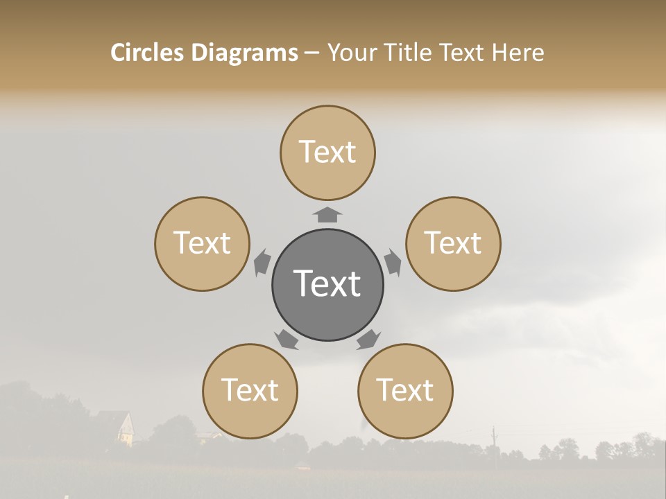 Rotation Environment Torrential Rain PowerPoint Template