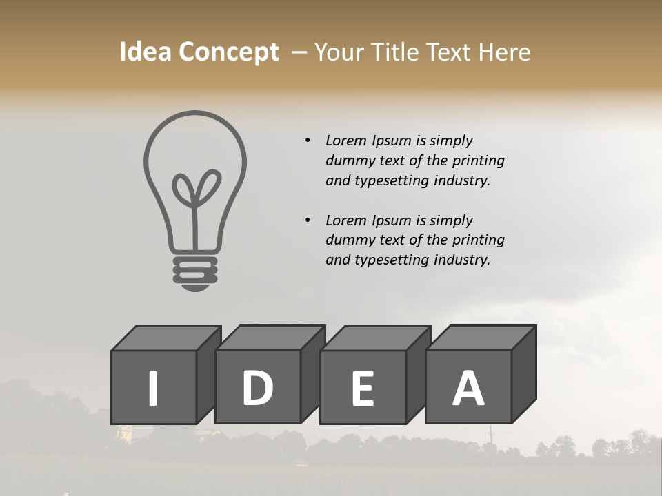 Rotation Environment Torrential Rain PowerPoint Template