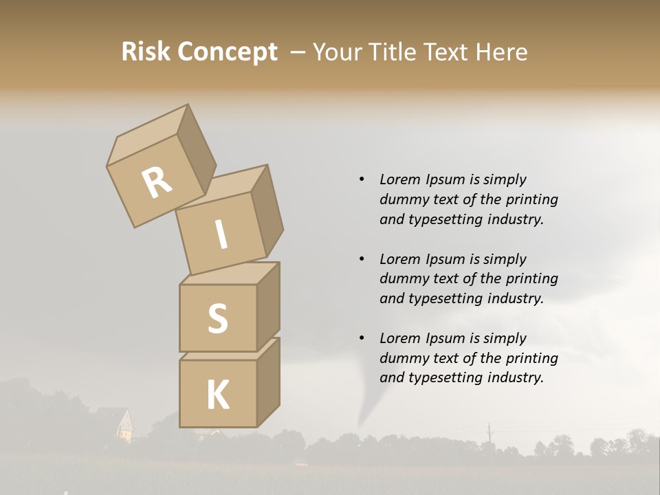 Rotation Environment Torrential Rain PowerPoint Template