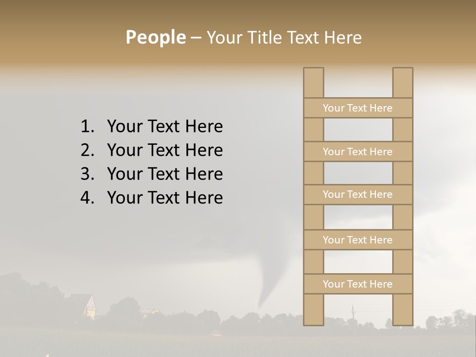 Rotation Environment Torrential Rain PowerPoint Template