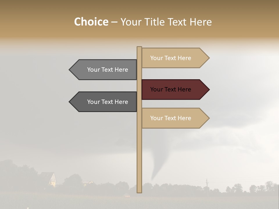 Rotation Environment Torrential Rain PowerPoint Template