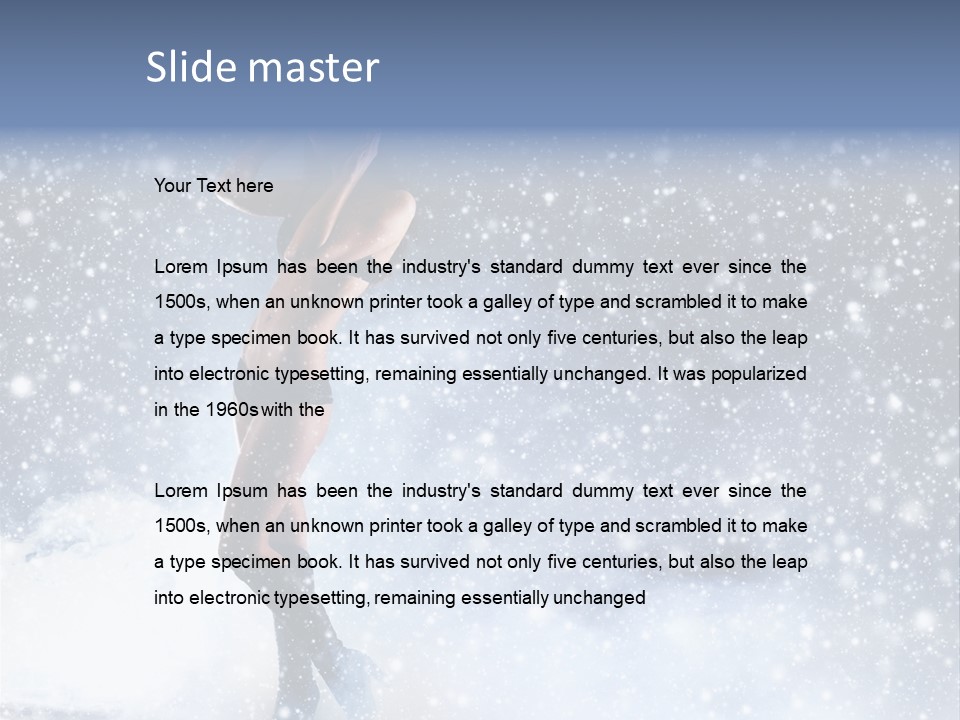 Bikini Blue Night PowerPoint Template