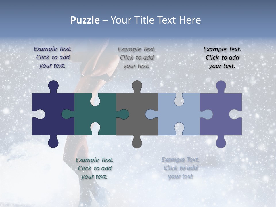 Bikini Blue Night PowerPoint Template