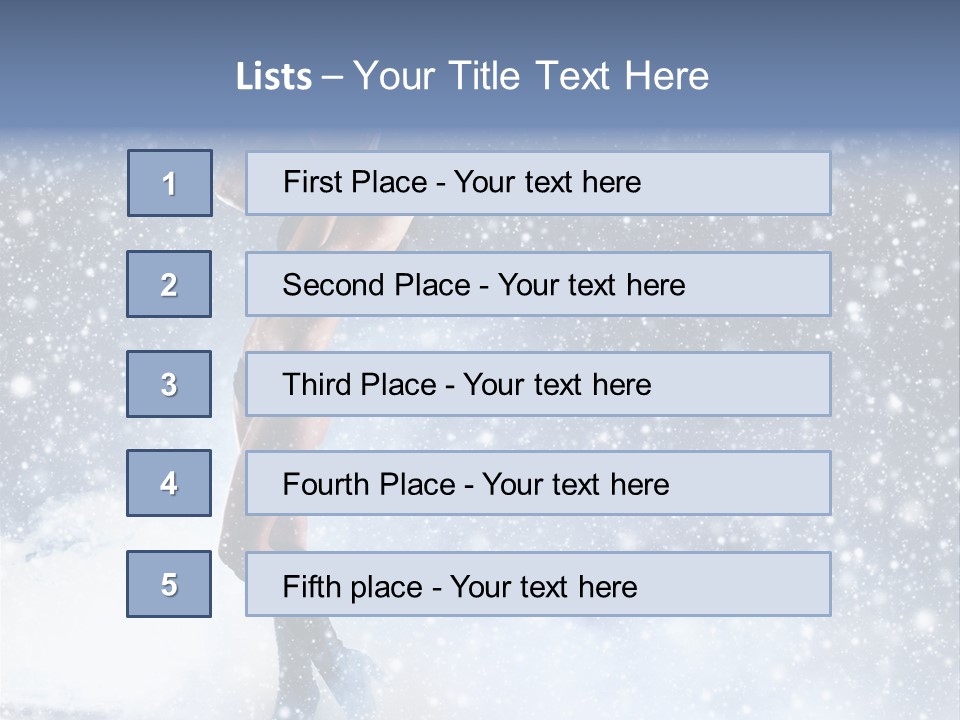 Bikini Blue Night PowerPoint Template