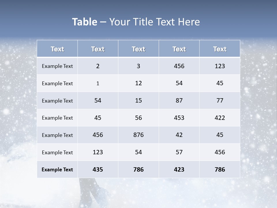 Bikini Blue Night PowerPoint Template