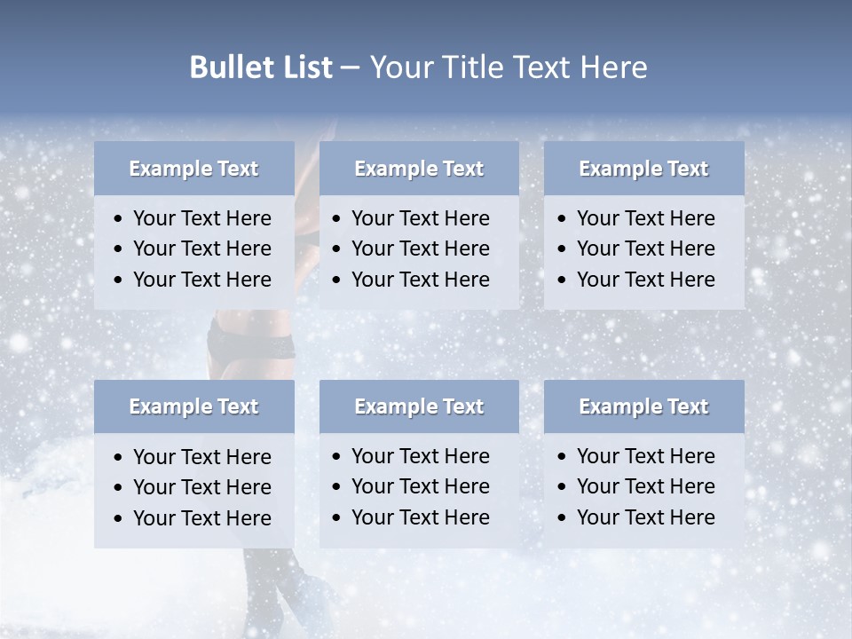 Bikini Blue Night PowerPoint Template