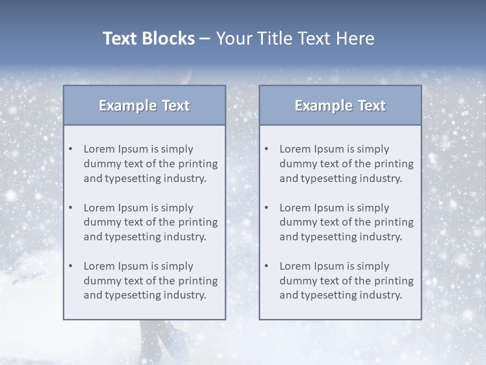 Bikini Blue Night PowerPoint Template