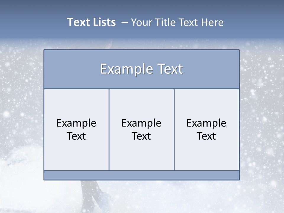 Bikini Blue Night PowerPoint Template