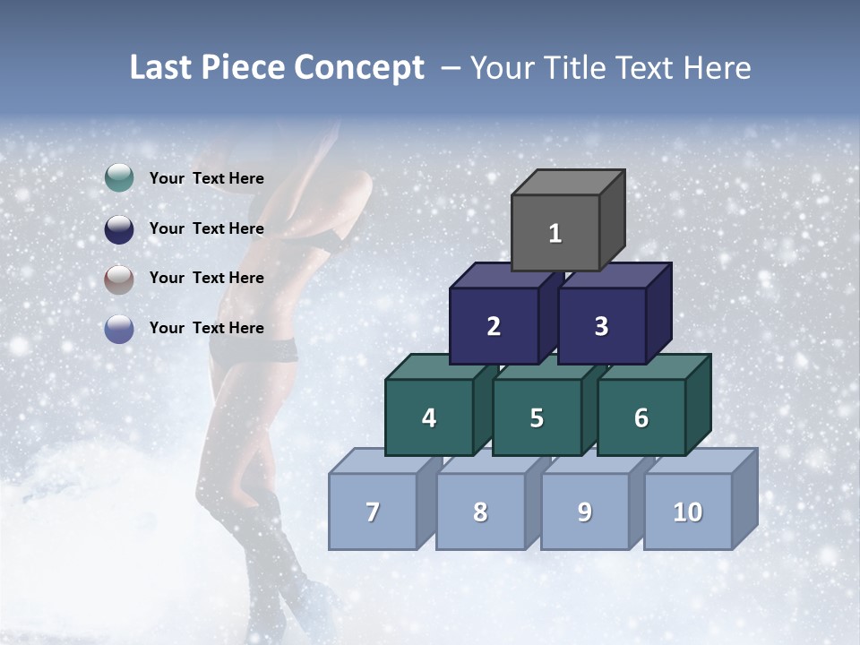 Bikini Blue Night PowerPoint Template