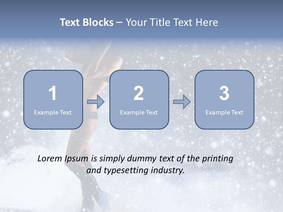 Bikini Blue Night PowerPoint Template