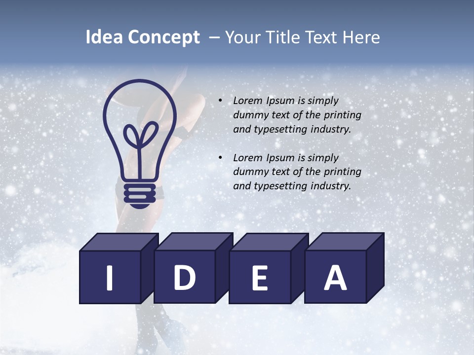 Bikini Blue Night PowerPoint Template