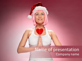 Candy Joy Santa PowerPoint Template