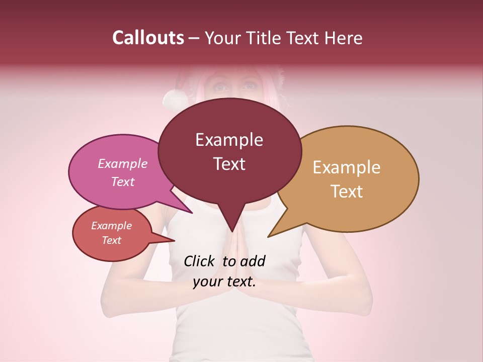 Candy Joy Santa PowerPoint Template