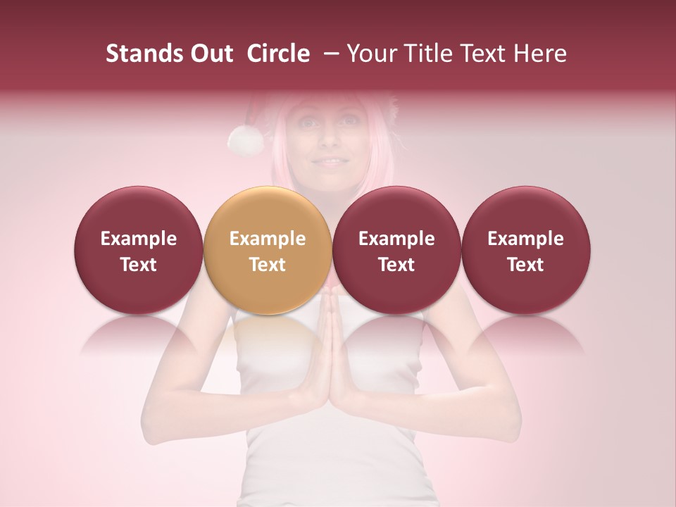 Candy Joy Santa PowerPoint Template