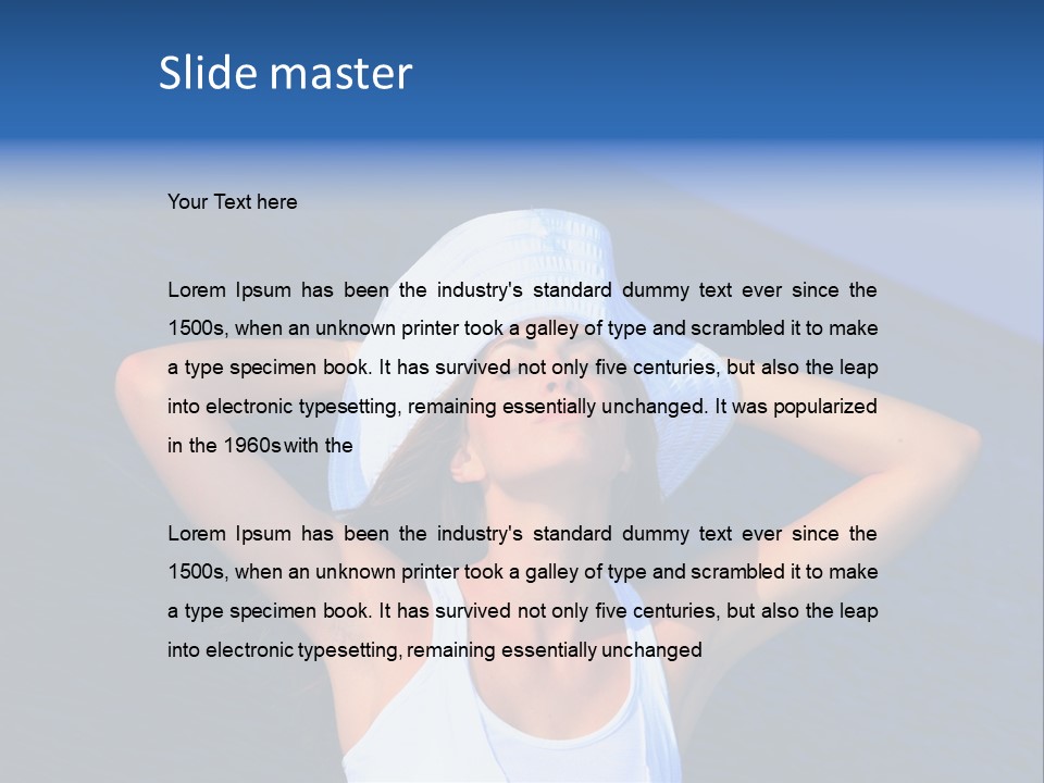 Tourism Water Idyllic PowerPoint Template