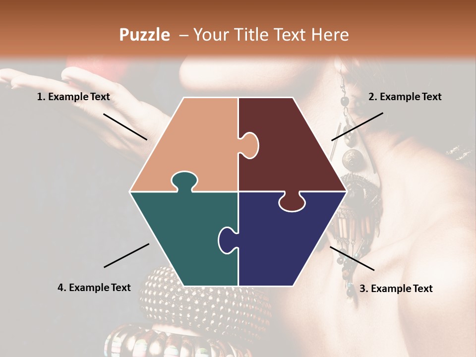 Vertical Hold Bracelets PowerPoint Template