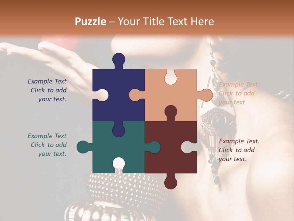 Vertical Hold Bracelets PowerPoint Template