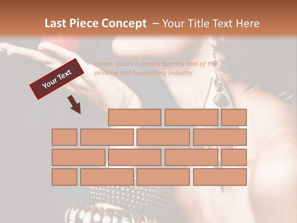 Vertical Hold Bracelets PowerPoint Template